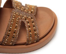 Papete Tira H Glam Marrom