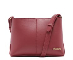 Bolsa Tiracolo Média Logo Metal Vermelha