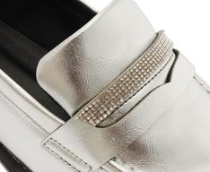 Mocassim Pala Glam Prata