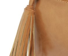 Bolsa Tiracolo Média Tassel Marrom