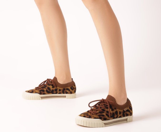 Tênis Knit Alê Animal Print