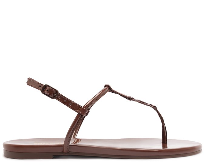 Rasteira Slim Metal A Marrom