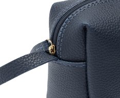 Bolsa Tiracolo Média Arredondada Azul