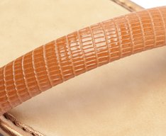 Rasteira Três Tiras Marrom Cinnamon
