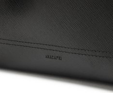 Bolsa Tote Média Pespontos Preta
