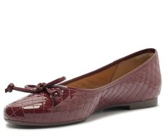 Sapatilha Matelassê Laço Verniz Roxo