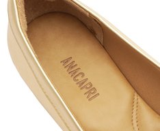 Mocassim Corrente Minimal Dourado