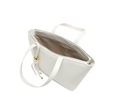 Bolsa Shopping Grande Cordão Entrelaçado Branca