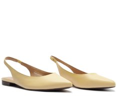Sapatilha Slingback Bico Fino Amarela