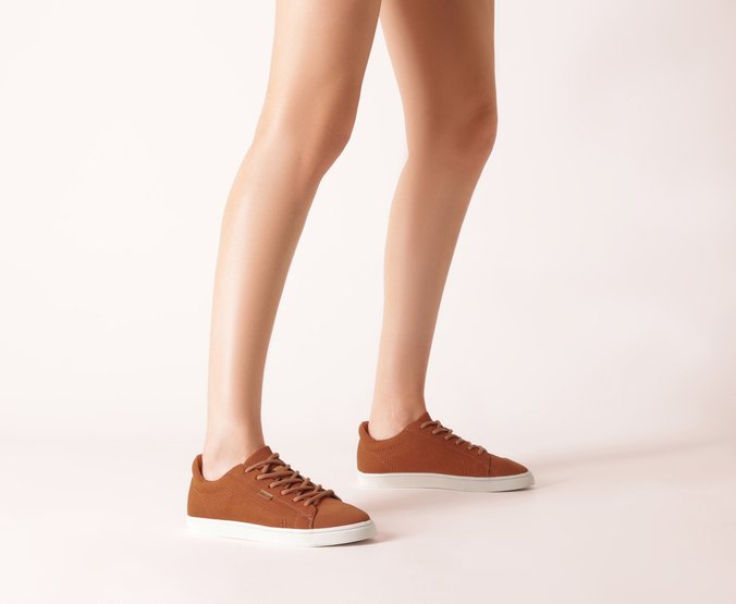 Tênis Knit Daleste Marrom