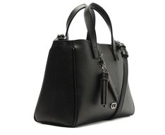Bolsa Tote Grande Chaveiro Removível Preta