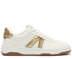 Tênis AC1119 Branco e Dourado
