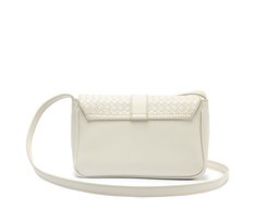 Bolsa Tiracolo Média Tressê Veneta Branca