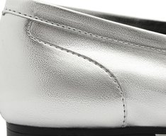 Mocassim Detalhe Removível Bridão E Pala Prata