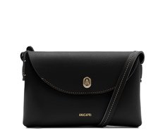 Bolsa Tiracolo Média Essencial Tampa Preta