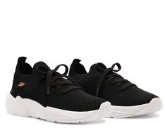 Tênis Sporty Malha Knit Preto