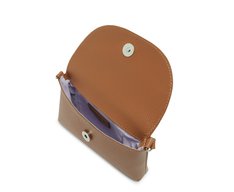 Bolsa Tiracolo Pequena Tampa Pop Marrom