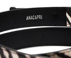 Cinto Fino Fivela Metálica Valentina Animal Print Zebra