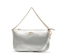 Bolsa Tiracolo Pequena Corrente Prata