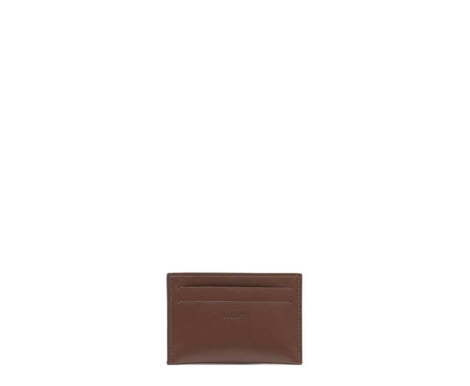 Porta Cartão Pequena Neutral Marrom