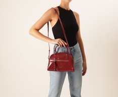 Bolsa Tote Média Soft Hobo Vermelha