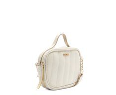 Bolsa Tiracolo Pequena Arredondada Branca