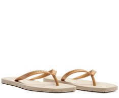 Chinelo De Dedo Palha Injetado Bege