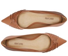 Sapatilha Tiras Na Gáspea Marrom