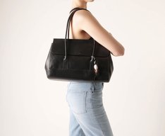 Bolsa Shopping Grande Lisa Preta