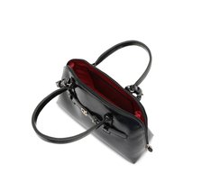 Bolsa Tiracolo Média Verniz Madrid Preta