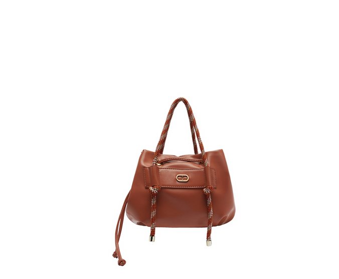 Bolsa Bucket Pequena Cordão Telha