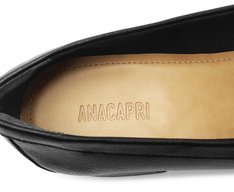 Mocassim Salto Bloco Loafer Preto