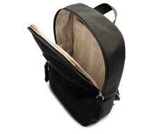Mochila Média Nylon Estampa Interna Preta