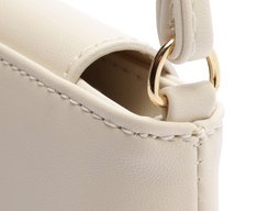 Bolsa Tiracolo Pequena Envelope Branca