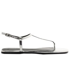 Sandália Slim Specchio Prata