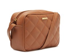 Bolsa Tiracolo Média Metalassê Triangular Marrom
