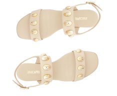 Sandália Maxi Tachas Bege
