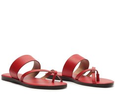Rasteira Minimal Chic Vermelha