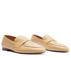 Mocassim Basic Pala Costurada Bege