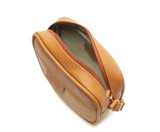 Bolsa Tiracolo Média Raffia Com Lenço Marrom
