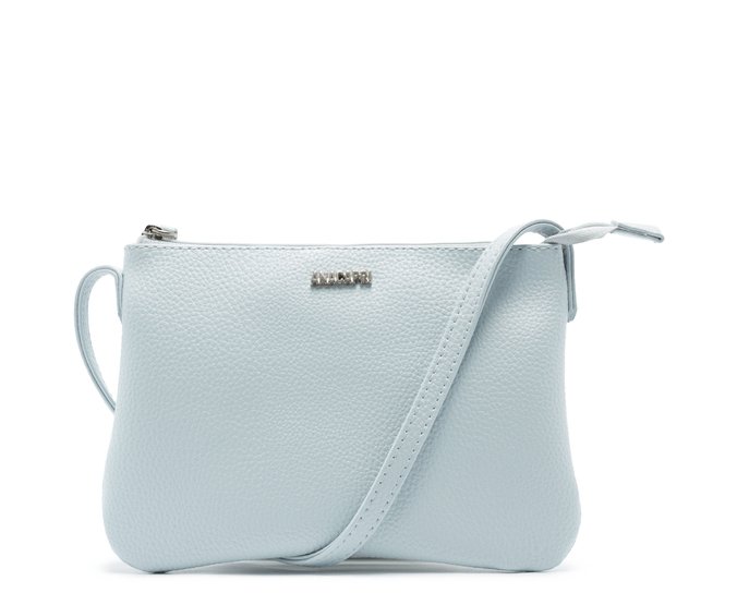 Bolsa Tiracolo Média Quadrada Básica Azul