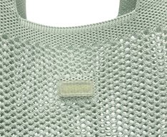 Bolsa Shopping Grande Knit Natural Verde
