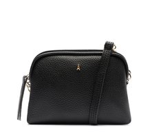 Bolsa Tiracolo Pequena Texturizada Preta