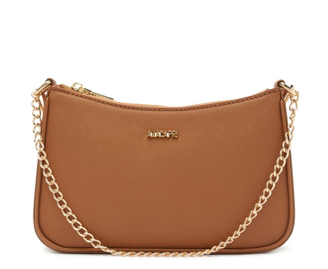 Bolsa Tiracolo Média Floater Corrente Marrom