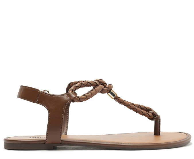 Sandália Slim Chicote Marrom