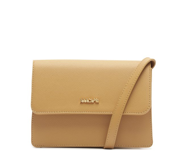 Bolsa Tiracolo Pequena Seiva Bege
