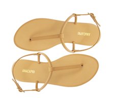Sandália Slim Monocolor Bege