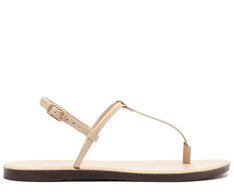 Sandália Slim Monocolor Bege