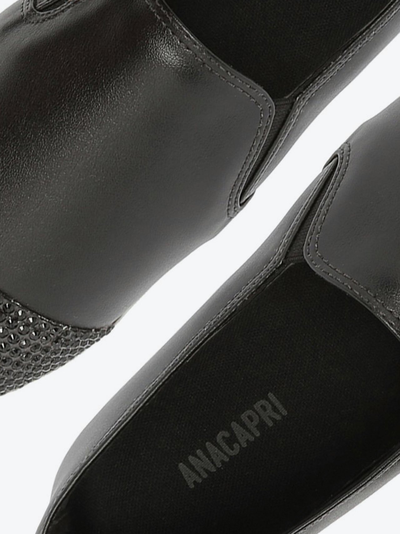 Tênis Slip On Preto Glam | Anacapri