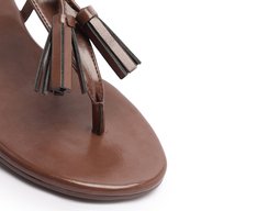 Rasteira Slim Detalhe Marrom Cinammon